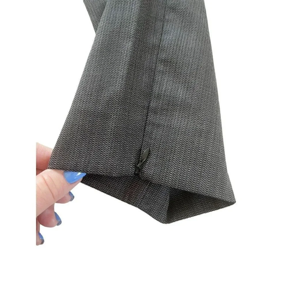 Balenciaga Gray 100% Wool Trousers Dress Pants Zip Hems Size 36 US Size 4 NWT - Picture 10 of 12